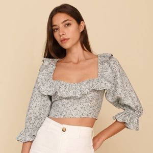 NWT Reformation Edgewater Top - floral